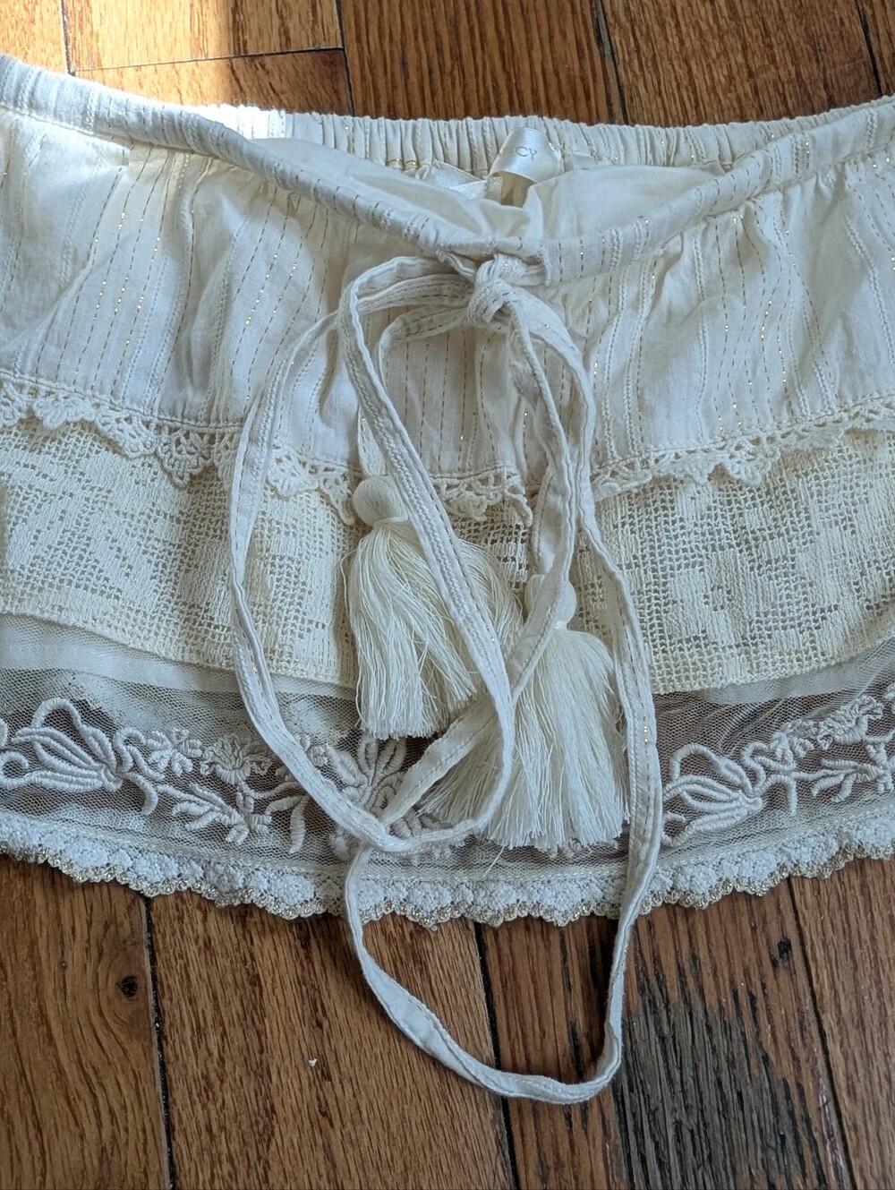 LoveShackFancy off shoulder top